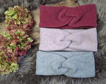 Stirnband Haarband Turban Knotenstirnband Twist Haarband Damenstirnband Mädchenhaarband Fleece, viele Farben und Größen Geschenk Ohrenschutz