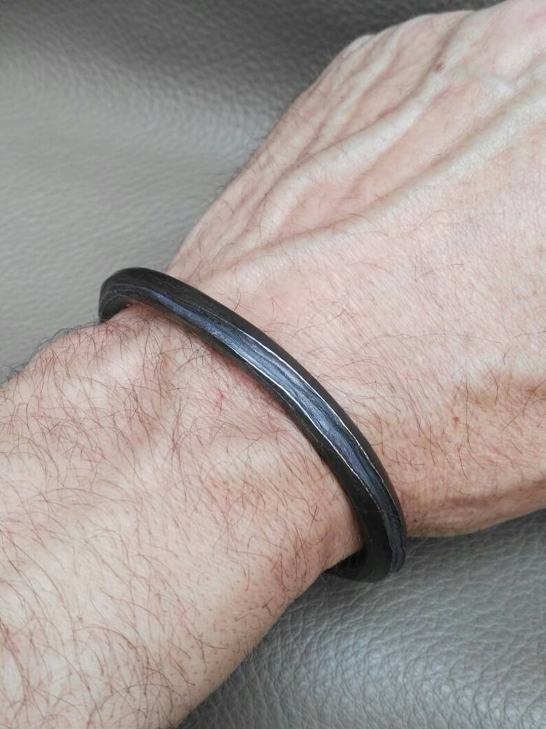 Nail cuff bracelet Stainless steel bracelet Men's Etsy