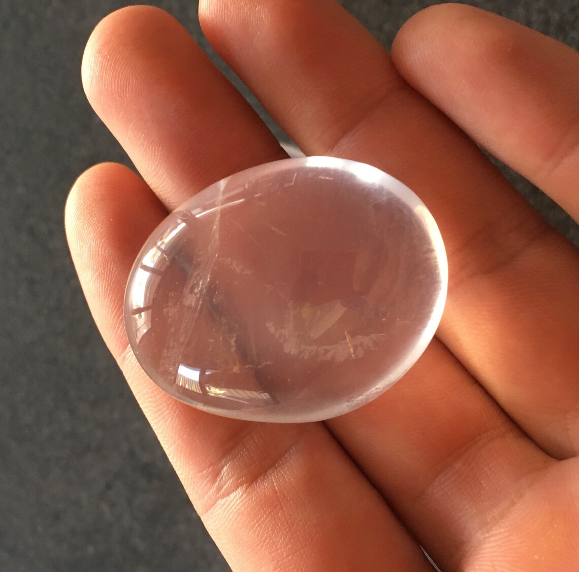 Pink Moon Quartz Rose Moon Quartz Beautiful Reflection Etsy Australia