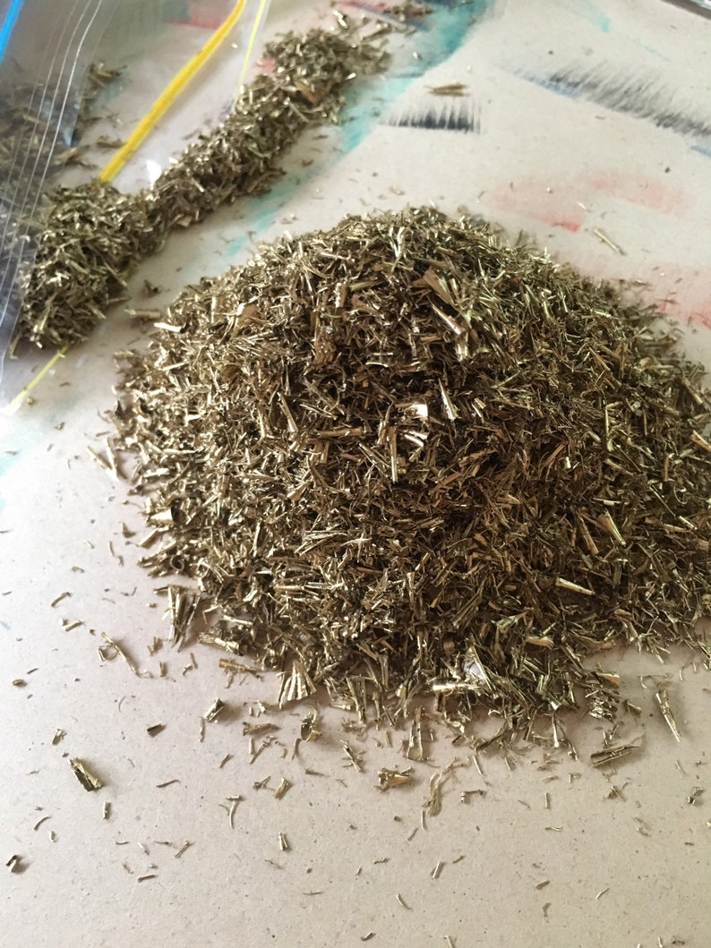 Brass Shavings 400 Grams Filings Metal Orgone Etsy