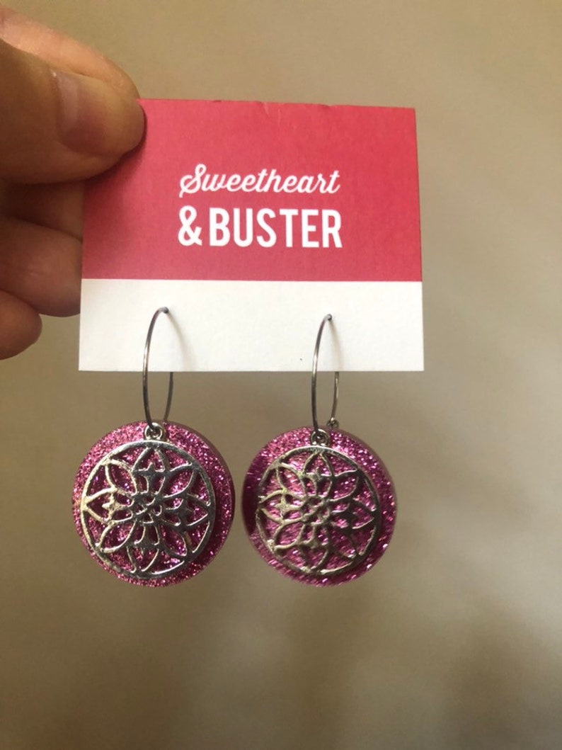 Whimsical Hoops silver