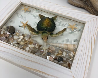 Sea Turtle Art, Sea Turtle Wall Art, Sea Turtle Wall Decor, Maine Made, Window Glass Art, Turtle Art, Turtle Wall Decor,