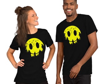 SMILEY MOON Short-Sleeve Unisex T-Shirt