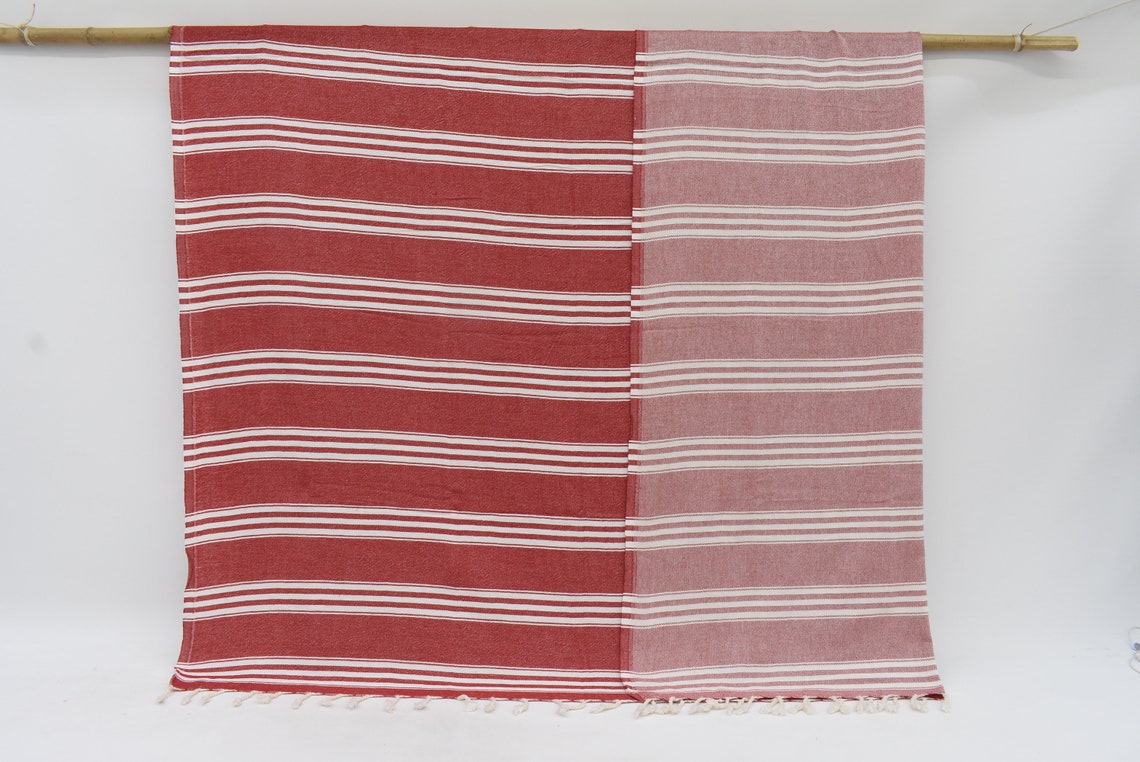 Red Throw Blanket Turkish Blanket BedspreadBeach Blanket | Etsy