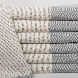Bridesmaid Gift, 40x71 Inches Dark Gray Cotton Towel, Diamond Towel, Wedding Gifts Towel, Bridesmaid Gifts, Bridal Gifts,