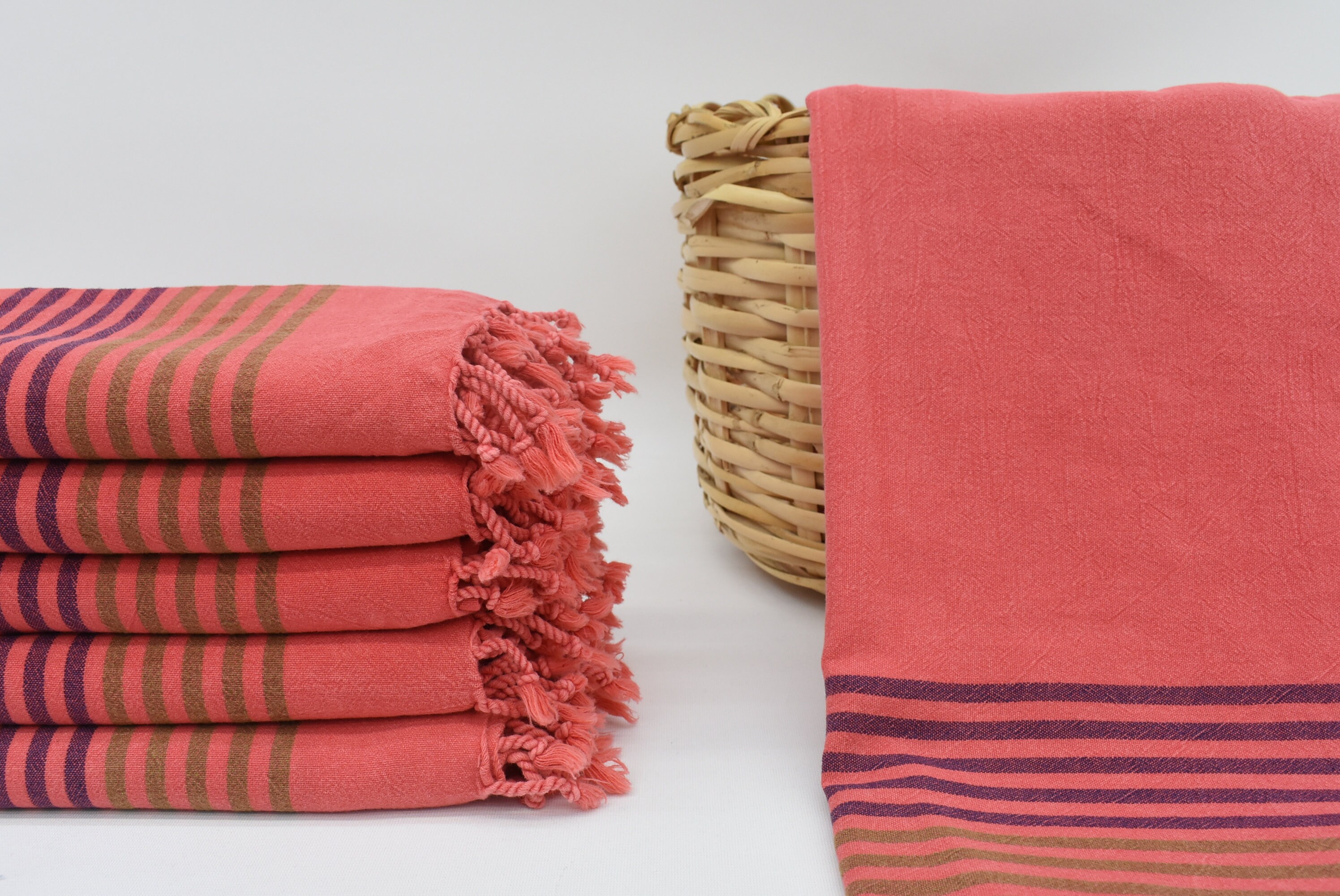 Red Turkey Towel Handmade TowelTurkish TowelWedding Etsy