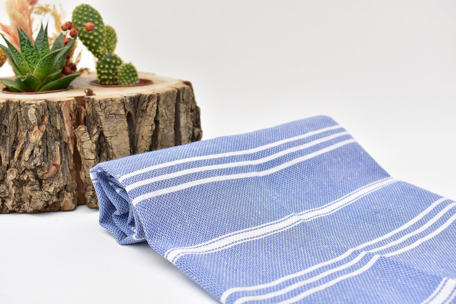 Hand Towel Blue Striped Hand Towel Turkish Hand Towel Etsy