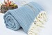 Turkish Blanket, Big Towel, 78x86 Throw Blanket, Herringbone Blanket,Bedspread, Blue Blanket, Bathroom Blanket, Sofa Blanked Bnt-Arrw-Pk_060 
