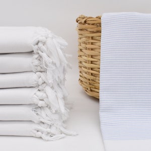 Bachelor Gifts, Personalized Bridesmaid Gift, Turkish Towel Beach, Valentines Day Gift Idea, 70&quot;x40&quot; Baby Blue Striped Towel,