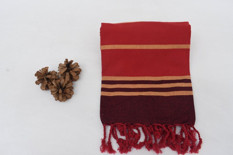 Beach Towel Pool Towel Hammam Towel,Turkish Towel 70x32 Dblg-PnrKzl Soft Red and Burgundy Towel Decorative Towel 180x80 cm Bath Towel