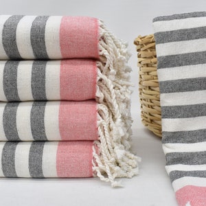 Halloween Gifts, Valentines Day Gift For Her, Best Friend Gift, Wedding Gifts Towel, 67&quot;x40&quot; Red Striped Terry Towel, Monogram Beach Towel,