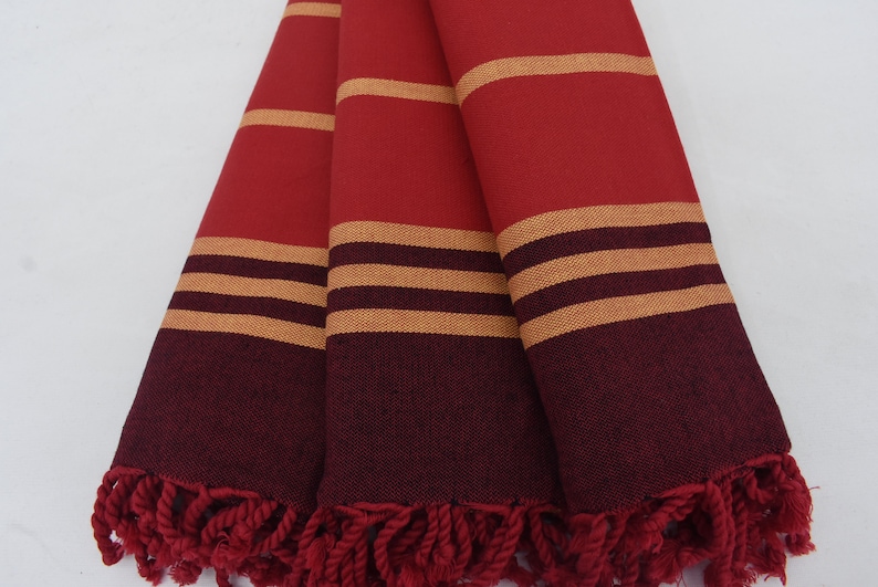 Beach Towel Pool Towel Hammam Towel,Turkish Towel 70x32 Dblg-PnrKzl Soft Red and Burgundy Towel Decorative Towel 180x80 cm Bath Towel