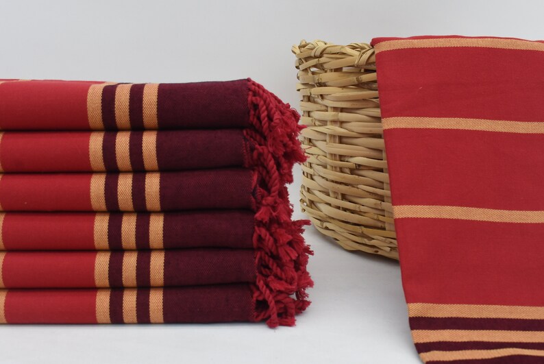 Beach Towel Pool Towel Hammam Towel,Turkish Towel 70x32 Dblg-PnrKzl Soft Red and Burgundy Towel Decorative Towel 180x80 cm Bath Towel