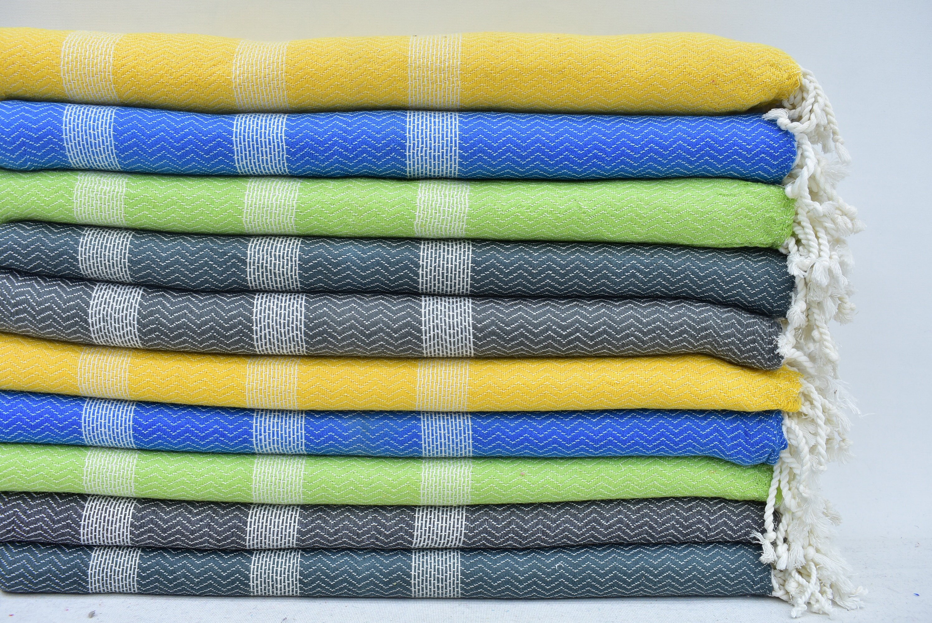 Set Of 10 Towels Pool Towel Herringbone Towel Turkish | Etsy