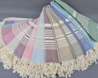 Personalized Turkish Beach Towel, Bridal Shower & Valentine’s Day Wedding Gift