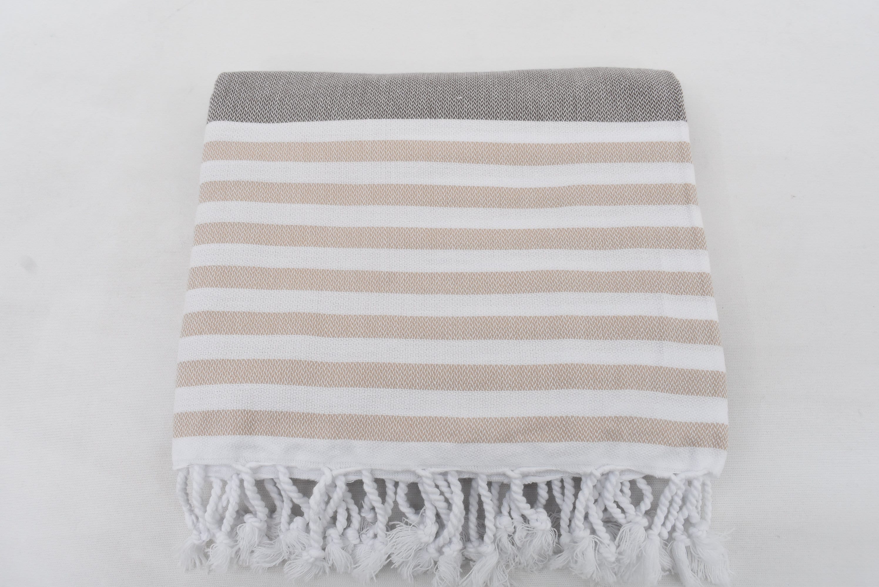 Brown and Beige Towel Beach Towel Decorative Bath Towel Etsy