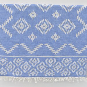 Dish Towel, Peshkir Towel, Tea Towel, 40x24, Turkish Towel, Sax Blue Hand Towel, Bath Towel, Small Towel, Wedding Towel Dblg-Klm-Pskr_018