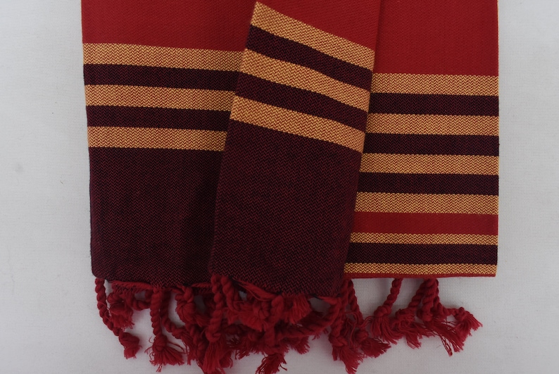 Beach Towel Pool Towel Hammam Towel,Turkish Towel 70x32 Dblg-PnrKzl Soft Red and Burgundy Towel Decorative Towel 180x80 cm Bath Towel