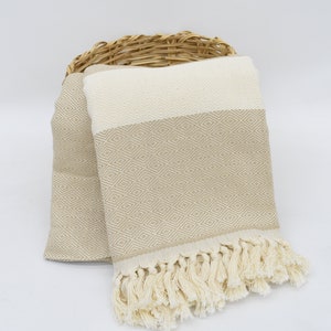 Boho Throw Blankets, 91"x79" Beige Diamond Throw, Turkish Beach Blanket, Bachelorette Party Favors, Bedspread Quenn, Bedspread,