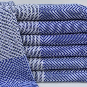 Türkische Decke, Überwurf, Sax Blau Decke, 94x78, Diamant Decke, Tagesdecke, Bettdecke, Picknickdecke, Sofadecke Bnt-Drm-Pk_018