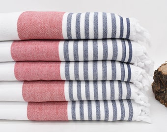 Wedding Gift Towel,Striped Turkish Towel,Handwoven Terry Towel,Bath Towel,66x40,Organic Cotton Towel,Soft Towel,Beach Towel Dblg-Mrn-Hvl_375