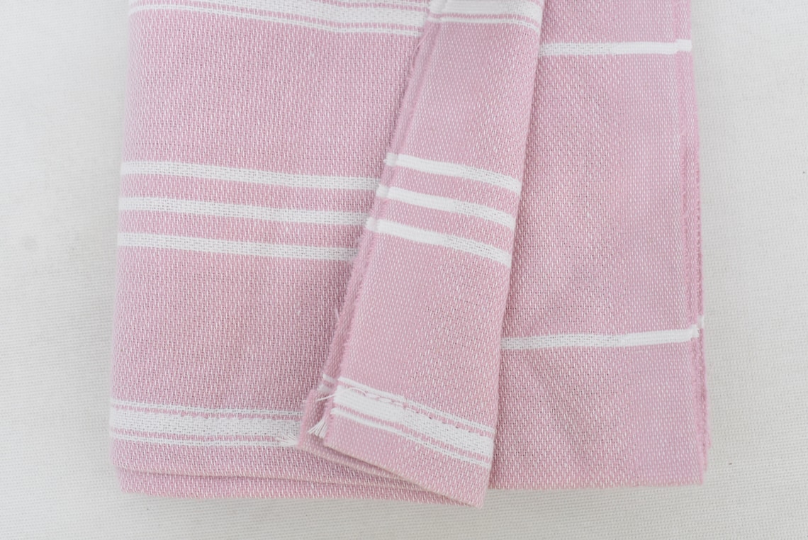 Light Pink Hand TowelStriped TowelTurkish Hand Towel Towel Etsy