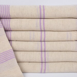 Organic Towel, Turkish Beach Towel, Lilac Peshtemal, Striped Peshtemal, 36x79 Inches Bachelorette Party Favor, Gift Towel,