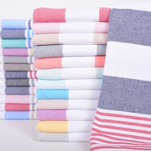 67&quot;x36&quot; Yellow-Light Gray Striped Terry Towel, Personalized Bridesmaid Gift, Wedding Gift, Bridesmaid Gift Towel, Personalize Gift,