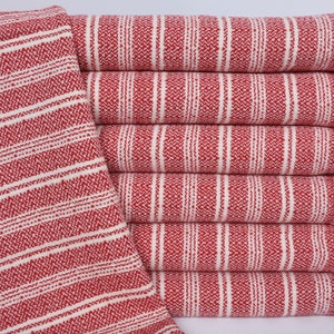 Turkish Towel Hand Towel, 32&quot;x18&quot; Red Flat Dish Towel, Decorative Towel, Personalized Dish Towel, Wedding Favors, Maid Of Honor Gift,