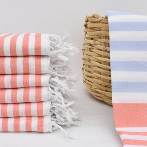 Strandtuch, 66x36, Türkisches Handtuch,Korallen und Baby Blaues Handtuch,Handgewebtes Handtuch,Badetücher,Dekoratives Badetuch, Pool Handtuch, 170 x 90 cm Dblg-Bhr