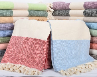 Personalized Turkish Towel, Bridesmaid Gift, Custom Embroidered Towel