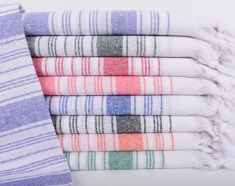 67"x32" Pink Striped Towel, Gift For Her, Gift For Wedding Day, Personalized Gift, Wedding Favors, Personalized Gift For Her,