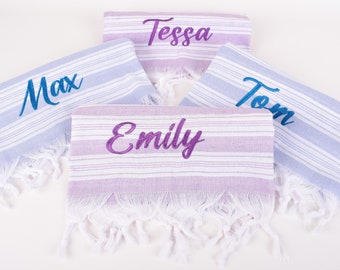 Last Splash Gift Towels, Turkish Towel, 37&quot;x65&quot; Towel, Bridesmaid Gift Towels, Last Splash Bachelorette Favors, Personalized Gifts Osm-Sryl