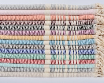 Small Towel, Kitchen Towel, Hand Towel, Striped Dishcloth, 16x40 Inches Cotton Peshkir, Bridesmaid Gift , Hotel Towel, Guest Peshkir,