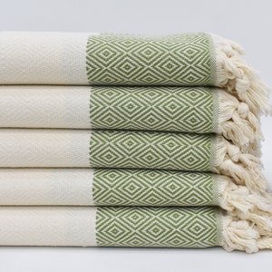 Turkish Towel, 70x40, Turkish Beach Towel,Oil Green Bath Towel, Cotton Towel, Turkey Towel, Peshtamal Towel, Wholesale Towel Arf-Elms_924