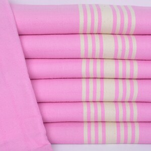 Bath Towel, Wholesale Towels, Pink Peshtemal, Striped Peshtemal, 36x63 Inches Bachelorette Favor Towels, Picnic Peshtemal, Organic Towel,