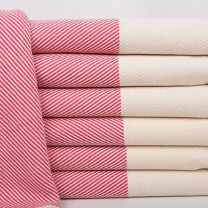 Bachelorette Party Items, Custom Beach Towel, 70&quot;x40&quot; Fuchsia Striped Towel, Bridesmaid Gift Towel, Christmas Gift, Wedding Gift,