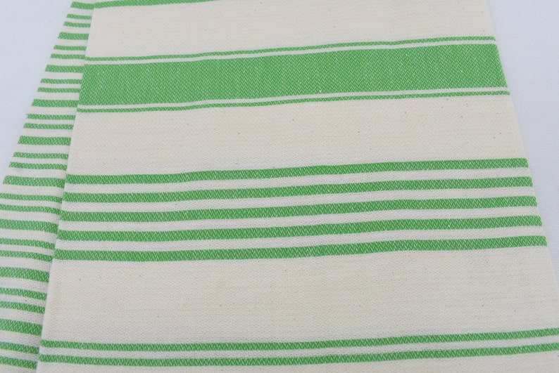 Organic Striped Towel 180x100 cm 70x40 Cotton Beach Towel Tablecloth Dblg-Trml Pool Towel Bathtowels Green Striped Turkish Towel