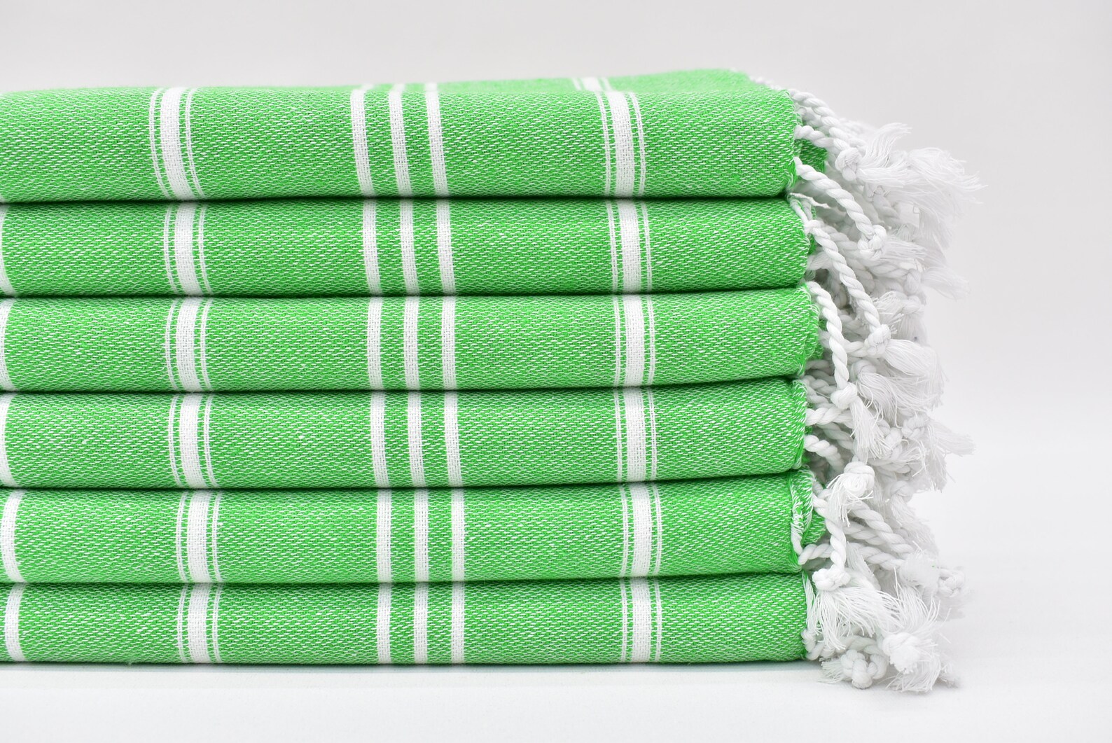 Green Turkish Hand Towel 40x24 Striped Towel Hand Towel Etsy
