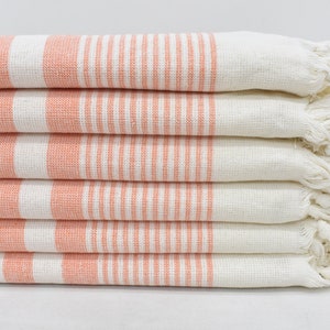 Personalized Gift, 36&quot;x18&quot; Orange Striped Terry Tea Towel, Wedding Gift Kitchen Towel, Wedding Gift, Merry Christmas Gifts, Kitchen Towel,