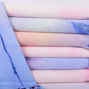 Personalized Towel, Bath Towel, Turkish Towel, Tie Dye Peshtemal, 32x67 Inches Cotton Towel, Small Blanket, Gym Towel, Yoga Towel,