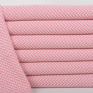 36&quot;x18&quot; Light Powder Pink Chevron Tea Towel, Bathroom Towel, Personalized Kitchen Towel, Turkish Towel Hand Towel, Turkish Hand Towel,