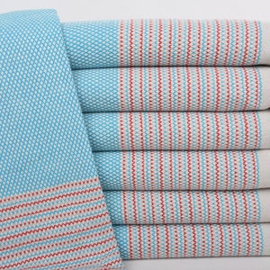 Bachelor Bachelorette Party Favors, Personalized Beach Towel, 63&quot;x40&quot; Turquoise-Red Striped Towel, Custom Beach Towel, Gift Towel,