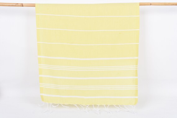 Lemon and Stripe Organic Cotton Dish Towels, Set of 3