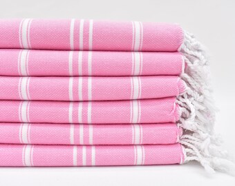 Strofinaccio personalizzato, regali personalizzati, strofinaccio da cucina personalizzato, strofinaccio a righe rosa cipria chiaro 40"x24", strofinaccio personalizzato
