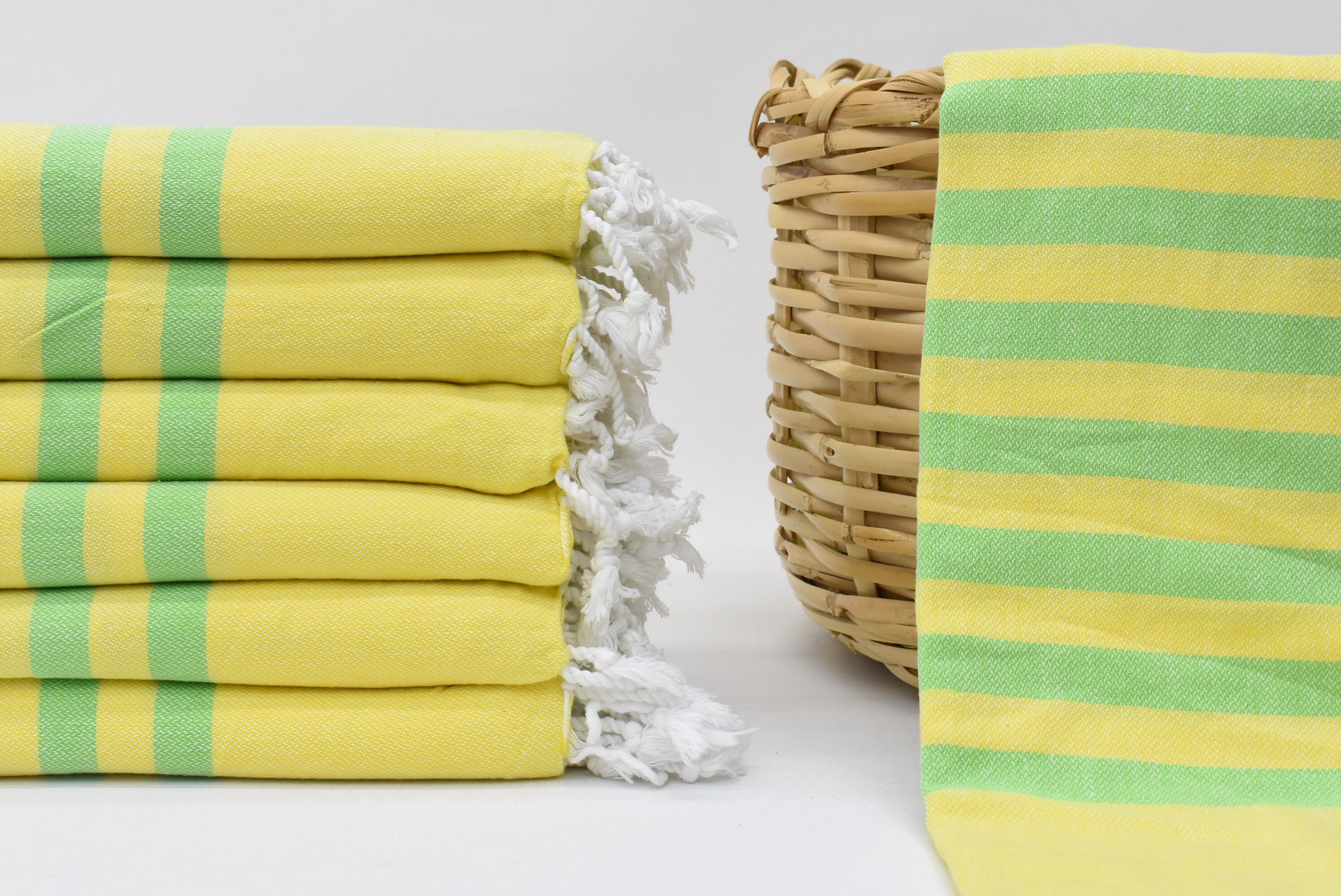 Yellow and Green Towel66x40Turkish TowelDecorative Bath Etsy
