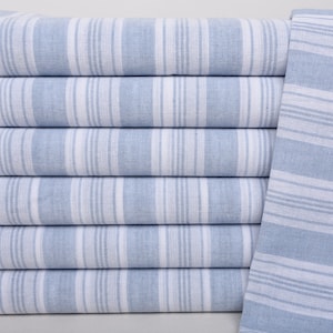 Turkish Beach Towel, 70"x40" Baby Blue Striped Towel, Turkish Bath Towel Set, Gift For Him, Home Decor Gifts, Gift For Boyfriend, image 2