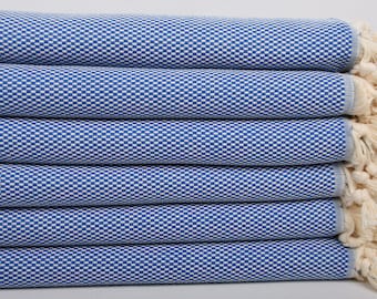 独身最後のギフト、40x71インチ サックスブルー コットンタオル
