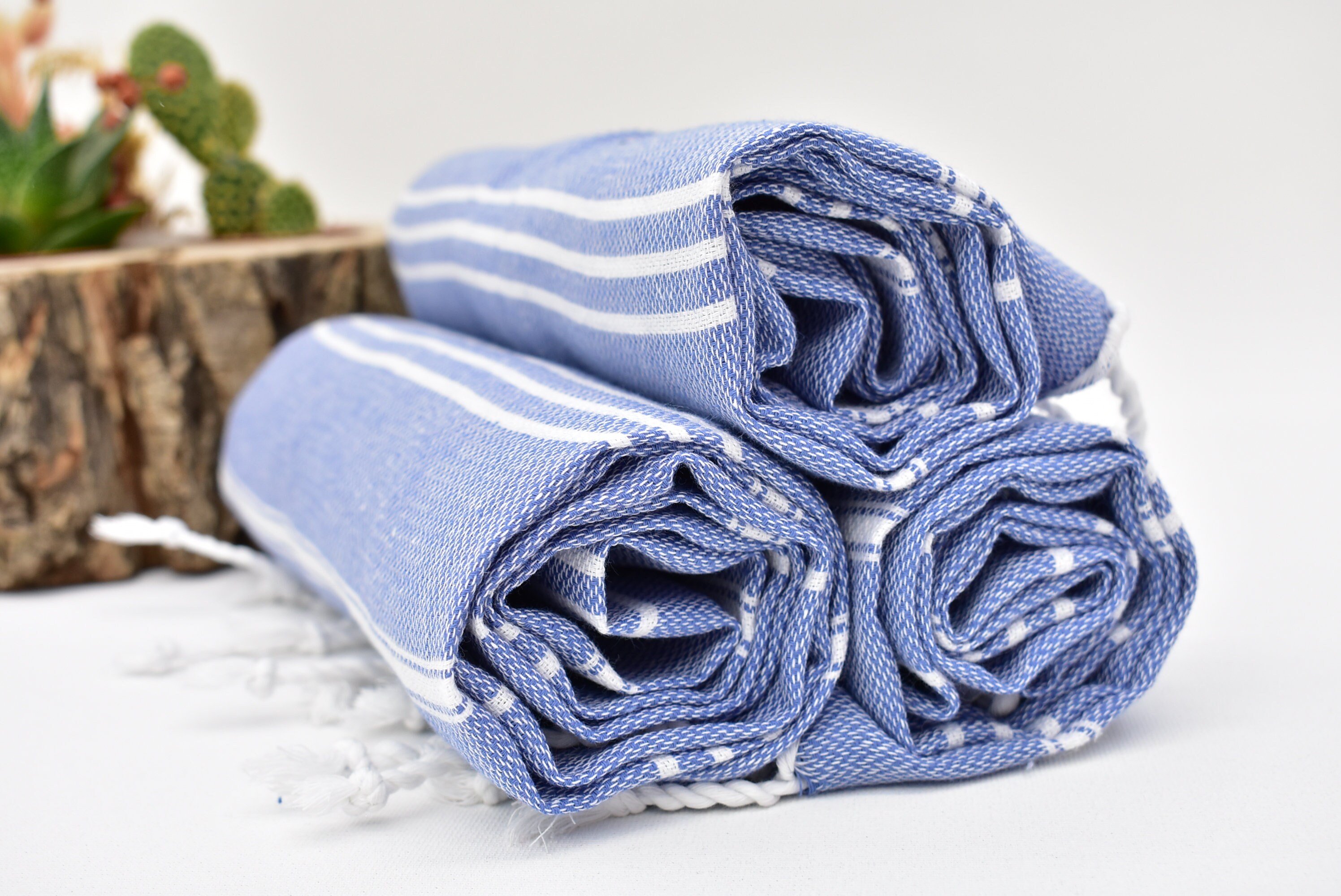 Hand Towel Blue Striped Hand Towel Turkish Hand Towel Etsy