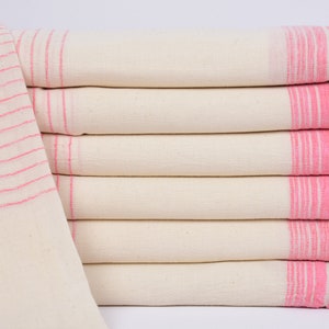 67&quot;x36&quot; Pink-Light Pink Striped Towel, Valentines Day Gift For Her, Personalized Turkish Towel, Best Friend Gift, Handmade Gift, Custom Gift